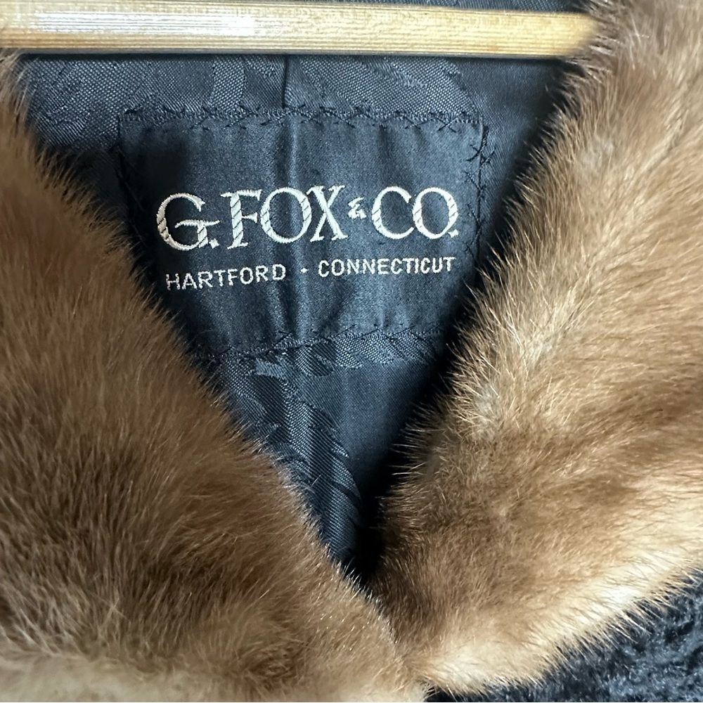 Vintage 50’s/60’s G Fox + Co Persian Lamb Fur Jacket w/Mink Collar - Picture 15 of 16